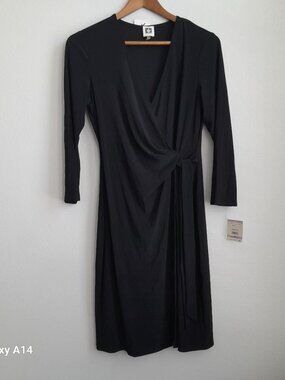 Anne Klein; knee-length black dress size: 6